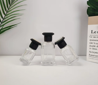 OLATEC - Botella de Perfume Octogonal de Vidrio Azul Degradado de 30, 50 y 100 ml, Tapa a Presión, Opción de Logotipo Personalizado, Envase de Fragancia de Lujo