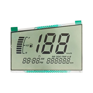 จอแสดงผล LCD ขาวดำแบบ Segment HTN พร้อมไฟแบ็คไลท์ LED ขนาด 103x54 มม. ความสว่างสูง 1000 PIN สำหรับเชื่อมต่อ  รองรับอุณหภูมิการทำงาน -20~70 องศา - Product Image 1