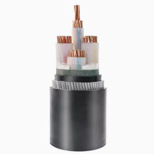 Câble d'alimentation en cuivre <span class=keywords><strong>isolé</strong></span> XLPE 33 kV avec gaine PVC/PE, câble haute tension pour projet de distribution d'énergie en transformateurie - Product Image 1