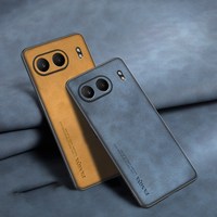 Pour OnePlus Nord 4 5G 6.74" Coque arrière antichoc en cuir texturé peau de mouton givré