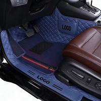 Tapis de sol de voiture pour Chevrolet Equinox & GMC Subaru Forester Renault Captur Cadillac XT5, tapis de voiture 5D en cuir diamanté, qualité supérieure
