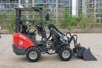 In China Hergestellter 750kg Kompakter Mini-Lader/Radlader/Hoflader mit Diesel Kubota-Motor