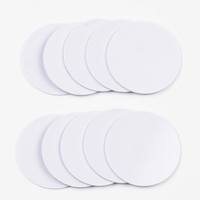Étiquette NFC RFID 13,56 MHz en forme de pièce de monnaie, diamètre 20 mm 25 mm, carte PVC, carte de membre, paiement professionnel, hôtel, puces 1K EM4305, étanche