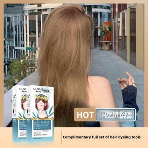 เจียอิง ครีมย้อม<span class=keywords><strong>ผม</strong></span>สมุนไพรกึ่งถาวร <span class=keywords><strong>สี</strong></span>น้ำตาลเทา ปราศจากแอมโมเนีย คุณภาพสูง ปิดผมขาว ปี 2026 ทันสมัย - Product Image 3