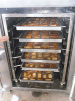Fumoir à viande industriel de 50 kg en acier inoxydable 304, machine à fumer les saucisses automatique, fumoir à viande avec garantie DDP et 1 an
