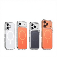 Coque Premium Transparente Mate Magnétique Puissante Compatible, Écran Sérigraphié Mince et Antichoc pour iPhone 17 Pro Max