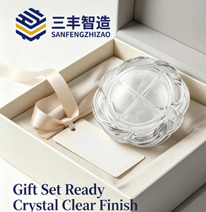 พาเลทอายแชโดว์ใส 4 ช่อง รูปทรงดอกไม้ กล่องใส่เครื่องสำอางรูปกลีบดอกไม้ - Product Image 3