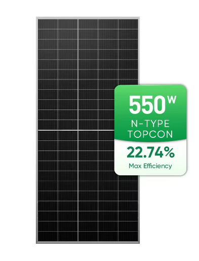 Topcon Solar Panels Solar De 500 Watts 500W 550W 600W 575W 580W N Type Monocrystalline Bifacial Solar Panels
