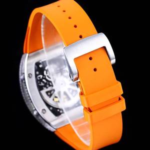 Reloj clásico RM67-01 automático de cuerda automática ultrafino, movimiento cilíndrico hueco, reloj mecánico de hombre estilo hip-hop. - Product Image 5