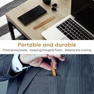 Inalatore per Smettere di Fumare, Diffusore Personale in Legno per Oli Essenziali con 5 Stoppini di Cotone Vuoti - Product Image 5