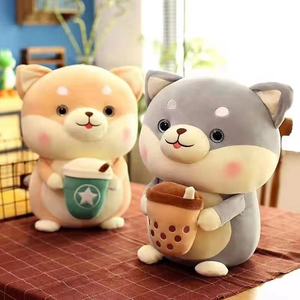 Internet Popular lindo <span class=keywords><strong>perro</strong></span> Chai máquina suave pequeño juguete <span class=keywords><strong>de</strong></span> peluche cómodo algodón orgánico relleno alivio del estrés para niños - Product Image 2