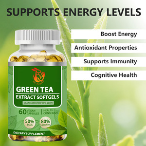 Gélules d'extrait de thé vert à prix de gros : stimule l'énergie, soutient l'immunité, favorise la clarté mentale, favorise la relaxation et la calme. - Product Image 5