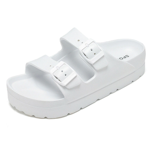 <strong>Women's</strong> Comfortable Fashion Solid EVA Platform Sandals With Soft <strong>Arch</strong> Thick Sole Adjustable <strong>Fit</strong> - Product Image 2