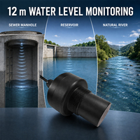 Sensor Level Air Ultrasonik IP68 40 kHz RS485 dengan Bluetooth Terintegrasi dan Jangkauan 12m untuk Pemantauan Level Air Sungai Alami