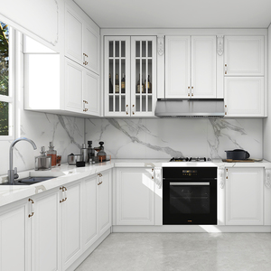 Úc phong cách nhà bếp đồ nội thất đựng thức ăn tổ chức tủ bếp sơn mài sơn tủ bếp tủ đặt - Product Image 5