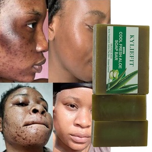 Savons dégraissants 200g à marque privée OEM ODM, parfum frais citron et aloe vera, nettoyants <span class=keywords><strong>anti</strong></span>-acné, savon artisanal pour le bain - Product Image 2