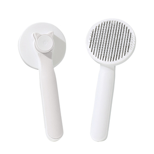 Blue Pink Grey 3 Color Stainless Steel Safe Portable Pet Grooming <strong>Slicker</strong> <strong>Brush</strong> for Cats Dogs with Self Cleaning Deshedding - Product Image 6