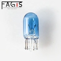 Ampoule automobile Fagis T10 12V 5W à filament bleu pour phare de voiture 1500K, ajustement universel, certifiée DOT/CE, -40°C~105°C