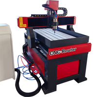 Router CNC de escritorio 6090 Mini de 2.2Kw, adecuado para madera y tablero de fibra de densidad media.