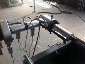 Máquina extrusora de tubo plástico HDPE ondulado de parede única para irrigação por gotejamento automática de alta velocidade