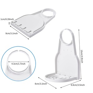 Support de lessive anti-fuite avec distributeur de savon, porte-assouplissant et plateau antidérapant - Product Image 3