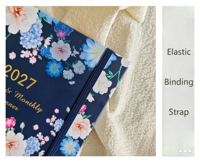 Agenda chrétien personnalisé A5 à spirale 2027, journal planificateur hebdomadaire non daté