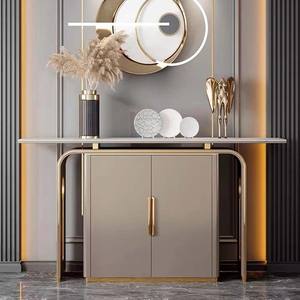 Meuble de rangement décoratif de style moderne italien pour le bureau à domicile, simple et luxueux, pour le couloir, le porche, en bois - Product Image 1