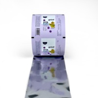 Rouleau de film de papier d'aluminium souple imprimé sur mesure, étanche à l'humidité, pour snacks, bonbons, biscuits, chips de pomme de terre, sachet pour emballage alimentaire