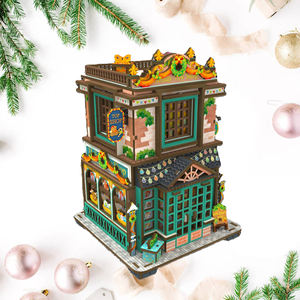 Puzzle 3D éducatif en bois écologique à construire soi-même, avec éclairage LED et facile à assembler, pour les 5 ans et plus et les adultes - Product Image 3