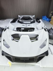 LP580 LP610 EVO Upgrade stile STO in fibra di carbonio parafanghi laterali paraurti anteriori kit carrozzeria per Lamborghini Huracan - Product Image 5