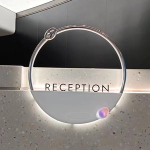 Insegna LED Direzionale Personalizzata per Hotel e Aziende, Realizzata in Alluminio e Acrilico, Segnaletica per Edifici - Product Image 1