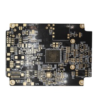 Placa de circuito de doble cara de aceite negro personalizado, placa base de control de iluminación LED PLC