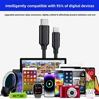 Kabel Data Pengisian Daya Cepat 100W dengan Layar Digital, Perbaikan Tipe C/PD untuk Huawei, iPhone, Vivo, Uji Pengisian Daya