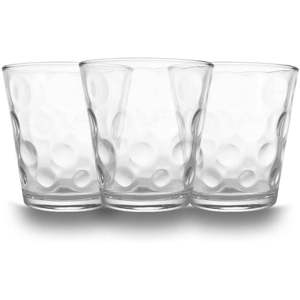 Set di 6 bicchieri d'acqua in vetro parigi 250ml eleganti bicchieri per gustare le vostre bevande preferite - Product Image 1