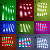 WS2812B RGB-LED Digitaler Flexibler Individuell Adressierbarer Panel-Lichtstreifen WS2812 8x8 16x16 8x32 Modul-Matrix-Bildschirm 5V