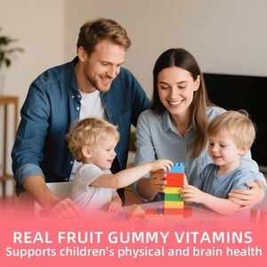 Gomitas Multivitamínicas Orgánicas con Sabor a Fresa para Niños, Suplementos Vitamínicos Masticables con Vitaminas D, C y <span class=keywords><strong>K</strong></span> - Product Image 4
