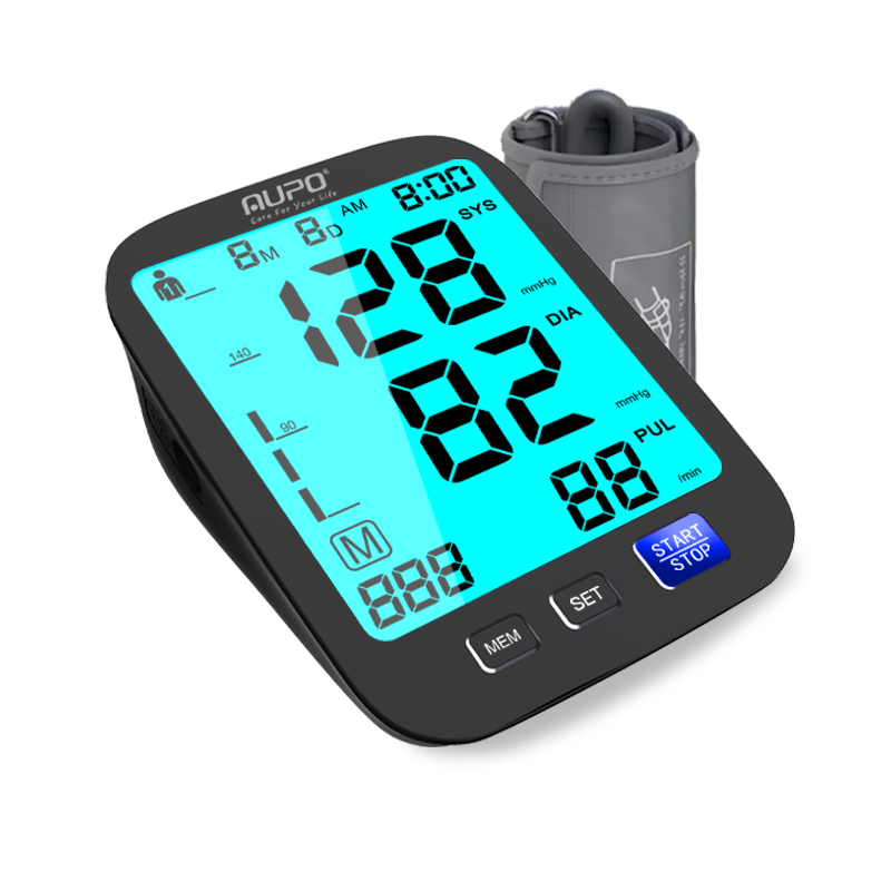 Сфигмоманометр на руку, электронный цифровой прибор для измерения артериального давления, для дома