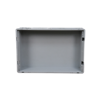 QS Nouveau Design Haute Qualité Vente en Gros Grande Caisse Prix Stockage en Plastique Empilable KLT Caisse