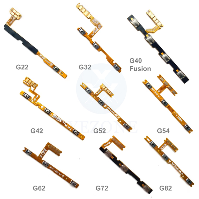 Power on Off Volume Side Button Key Flex Cable for Moto G10 G22 G31 G50 Edge 20 30 Replacement Parts