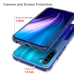 Custodia per paraurti antiurto trasparente in TPU trasparente per <span class=keywords><strong>Xiaomi</strong></span> <span class=keywords><strong>Redmi</strong></span> <span class=keywords><strong>Note</strong></span> 8 9 10 <span class=keywords><strong>11</strong></span> 13 14 <span class=keywords><strong>Cover</strong></span> posteriore protettiva per telefono - Product Image 6