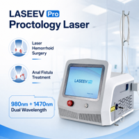 Machine de chirurgie proctologique minimalement invasive à laser diode 1470 nm, 980 nm pour l'élimination des fistules anales et des hémorroïdes