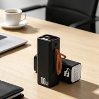 Nouvelle batterie externe tendance pour ordinateur portable avec câble, portable, extérieur, PD 100W, super rapide, 20000 mAh, batterie externe pour Macbooks
