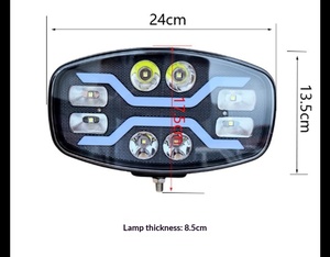 Faro LED Cuadrado de 9 Pulgadas para Camioneta o Furgoneta, Modificado, <span class=keywords><strong>con</strong></span> <span class=keywords><strong>Luz</strong></span> Alta y Baja, Señal de Giro Secuencial - Product Image 6
