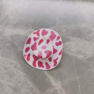 Vente en gros mini chapeau de cowboy chapeau de paille accessoires de coiffure cadeau chapeau de canard jaune cadre de boîte d'ombre accessoires de bricolage - Product Image 2