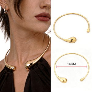 Conector de Hebilla Metálica Dorada con Forma de Lágrima y Acabado Plateado, Diseño Duradero - Product Image 5