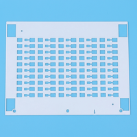 Plaque de circuit imprimé en céramique cuivrée DBC en alumine, haute conductivité thermique, plaques céramiques industrielles, module d'alimentation, LED personnalisé