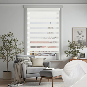 SAMADHI Cordless Blinds Modern Style Polyester Durable Customizable for Home <b>Window</b> Use - Product Image 1