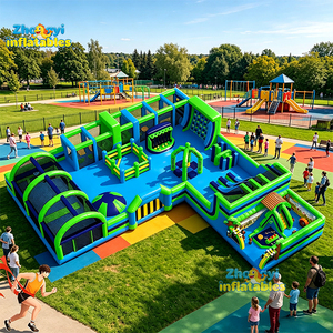 Grand Château Gonflable de Saut Big Bounce - Le Plus Grand <span class=keywords><strong>Parc</strong></span> de Jeux Gonflables au <span class=keywords><strong>Monde</strong></span> - <span class=keywords><strong>Parc</strong></span> de Trampolines Géants Fantaisie Océaniques - Product Image 5