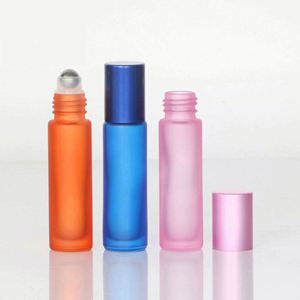 10 ml, 100 pièces, flacon portable en verre dépoli épais, sérigraphié, rechargeable, compatible avec diffuseur à bâtonnets, pour huiles essentielles et parfums de voyage - Product Image 2