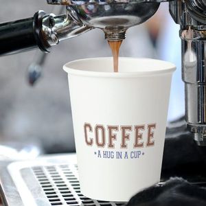 Custom logo Wholesale Double Walls 8/10/12/16oz <b>Disposable</b> Paper Coffee <b>Cups</b> Take Away Coffee Cafe <b>Cups</b> with Lids - Product Image 1